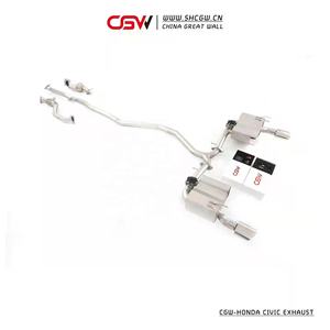 CGW 最新 ホンダ シビック 11代目 (FL系 2021年以降) 用 サウンドエキゾースト マフラーパイピングシステム - Product Image 2