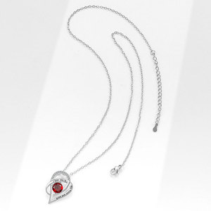 Collana Regalo di Lusso 'I Love You to the Moon and Back' con Zirconi Aaa a Forma di Cuore per Donna - Product Image 4