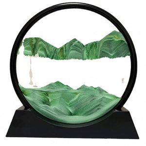 Creative Quicksand Painting Decompression Art <b>Home</b> Living Room Office Ornaments Desktop Decoration Light Luxury Hourglass - Product Image 5