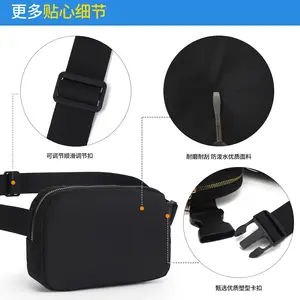 Extender Strap bolsa no peito impressão personalizada logotipo crossbody cinto saco para mulheres homens à prova d' água luxo esporte nylon fanny pack