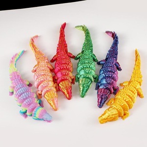 Vente en gros de jouets en forme de dinosaures et crocodiles imprimés en 3D, modèles tendance, animaux personnalisés OEM pour cadeau d'anniversaire d'enfants, échelle 1/170, 7-12 ans - Product Image 3