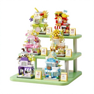 Modelo de Ladrillo de Micropartículas de Doble Capa con Diseño Urbano, Juguete de Construcción de Plástico ABS, Kit de Ensamblaje 14+, Decoración, Regalo, Supermercado - Product Image 1