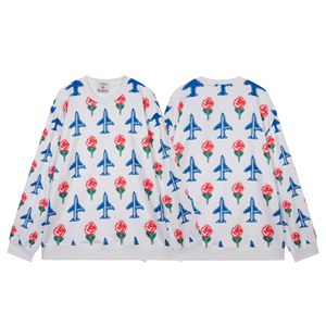 Nouveau pull décontracté unisexe <span class=keywords><strong>Casablanca</strong></span> 26SS en coton à imprimé animal, coupe ample, col rond, manches longues, tendance - Product Image 5