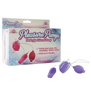 Schmetterlingsförmige Klitoris-Pumpe Vibrierender Persönlicher Massager TPE ABS Wasserdichter Mehrstufiger Stimulator für Frauen - Product Image 2