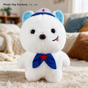 Peluche Personalizzato OEM all'Ingrosso Orsetto Marinaio, Giocattoli di Peluche Morbidi a Cartone Animato da 8 Pollici, Animali di Peluche per Distributori Automatici, per la Famiglia - Product Image 1