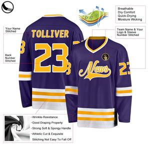 BETHERIVAL Venta al por Mayor de Ropa de Hockey sobre Hielo, Diseño Personalizado, Camisetas y Tops de Secado Rápido con Impresión por Transferencia de Calor, Camisetas de Hockey - Product Image 4