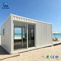 Maison conteneur moderne de luxe, modulaire, préfabriquée, mobile, en panneaux sandwich