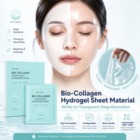 Masque facial en hydrogel au collagène bio avec logo personnalisé, masque peel-off deux heures, hydratation intense, affinage des pores, éclaircissant, anti-âge, 4 pièces