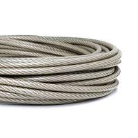 Câble en acier inoxydable 7x7 304/316 de 1 mm, 2 mm, 3 mm pour levage industriel, applications marines, construction et clôtures