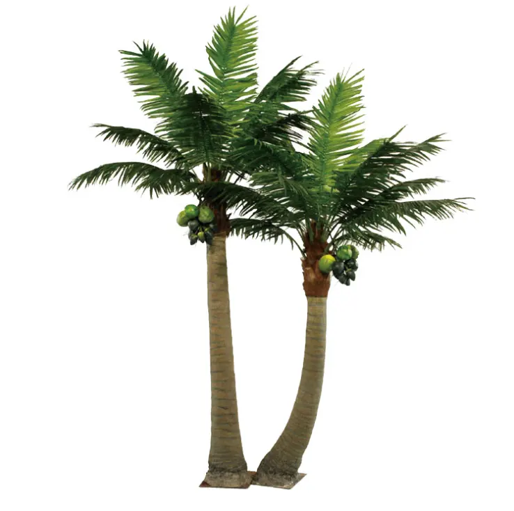 Bom preço outdoor palmeira artificial 3m coqueiro planta perene 3m palmeiras artificiais ao ar livre