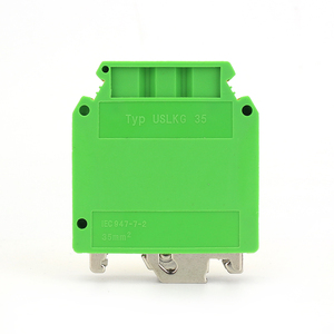 USLKG 35 Hight Ground Earth PE <strong>Terminal</strong> <strong>Blocks</strong> Screw Type Wire Electric Connectors - Product Image 3