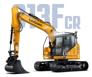 Excavadora de cadenas de 13 toneladas 913F con motor Cummins, excavadora hidráulica para trabajos pesados de movimiento de tierras y construcción de carreteras al mejor precio - Product Image 2