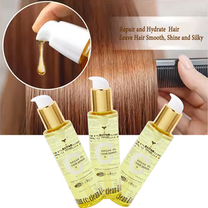 Suero Capilar Orgánico Anti-Frizz de Marca Privada OEM, Aceite de Argán, Miel, Vitamina, Reparación, Suero Capilar de Seda, Fabricante de Aceite para Pelucas - Product Image 2