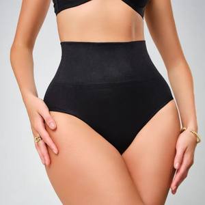 Body de Nylon sin Costuras de Cintura Alta con Efecto Levanta Glúteos, Ropa Interior Triangular, Ajuste Cómodo para Glúteos Amplios, Talla Grande, Elástico - Product Image 2