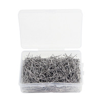 Vente en gros en acier inoxydable petite épingle à main bricolage aiguille fixe aiguille de perle support de vêtement aiguille de mèche de décision
