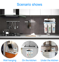 Oem Cina Alkaline seluruh rumah Undersink fluorida penghapusan sistem Filter air pemurni air
