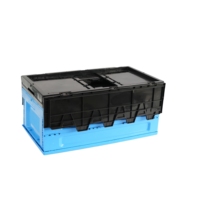 Caisses pliables en plastique RX 600*400mm, empilables, conteneurs de stockage en plastique, logistique, transport, déménagement, boîtes de rangement