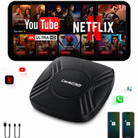 CarPlay AI Box Android 13 Wireless CarPlay Android Auto 4G SIM Qualcomm Octa Core YouTube Netflix GPS WiFi 5GHz