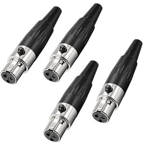 DAJIANG en Stock Mini adaptador XLR hembra de 3 pines enchufe micrófono conector de Audio reemplazo F-<span class=keywords><strong>Plug</strong></span> <span class=keywords><strong>Socket</strong></span> Mini XLR extremos de Cable - Product Image 1