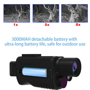 Monocular de Visión Nocturna para Exteriores con Zoom Óptico de Alta Definición de 8X, Pantalla de 7 Pulgadas y Estabilización de Imagen, Grabación de Video - Product Image 6