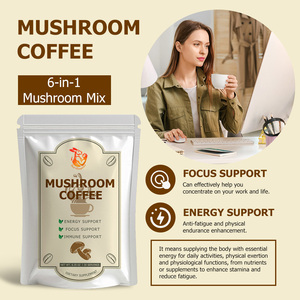 Poudre de café aux champignons OEM ODM avec mélange de protéines de champignons, soutien énergétique, qualité alimentaire, suppléments alimentaires naturels à base de plantes en poudre - Product Image 2