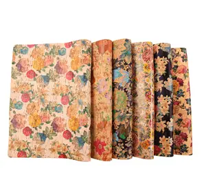 Infocork 45*30cm tự nhiên Vuông Nút chai vải-pu tấm da với bộ phim, ngẫu nhiên bởi mảnh cho DIY ngăn kéo Thảm | bán buôn - Product Image 3