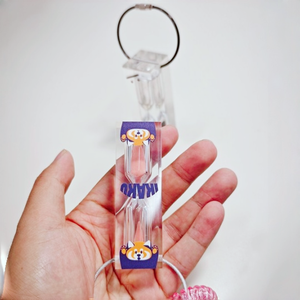 Porte-clés en acrylique personnalisé en forme de sablier avec logo personnalisé, couleurs de sable et options de minuterie pour l'extérieur et la maison - Product Image 4