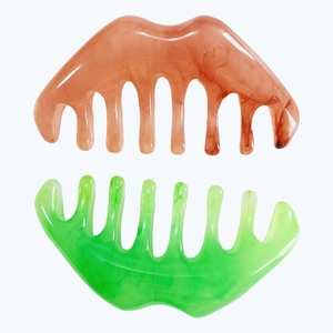 หวีนวดศีรษะแบบมีโลโก้สั่งทำได้ หวีนวดมือถืออเนกประสงค์สำหรับนวดหนังศีรษะ กัวซา บริเวณศีรษะ - Product Image 4