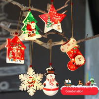 LED-Lichterkette Weihnachtsdekoration Schneemann Baumschmuck Geschenk Weihnachtsmann Elch Rentier Spielzeugpuppe Hängedekoration mit Beleuchtung