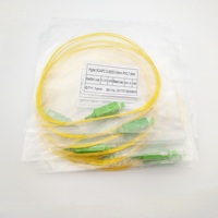 Pigtail de Fibra Óptica Monomodo SC 0.9mm G652D PVC LSZH SM de 1.5m 3m de Longitud SC/APC para FTTH