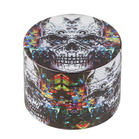 Broyeur en alliage de zinc à 3 couches avec motifs de crâne Broyeur d'herbes sèches de style simple pour fumer Ensembles d'accessoires