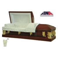 ANA-manijas de barra oscilante para adultos, suministros funerarios de lujo, ataúd de Metal, alta calidad