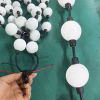 Lumières LED 3D à changement de couleur, boule LED 3D à pixels, fil d'acier programmable, sphère LED 3D