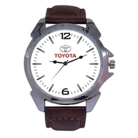 Montre de luxe en quartz noir de qualité supérieure pour les employés, avec logo personnalisé, idéale pour les cadeaux promotionnels