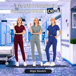 Uniforme Médico para Mujer Fuju, Superelástico, Estilo Jogger, Tela Broadcloth Ziakot Industry - Product Image 2