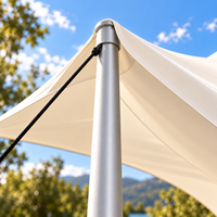 Tente extensible en PVC résistant aux UV 750g avec paroi en tube d'aluminium de 2,5 mm d'épaisseur pour événements en plein air