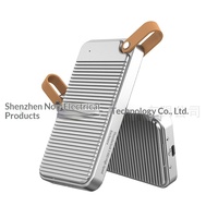 Kotak Hard Disk Aluminium Alloy Perak/Abu-abu Lightning 5 80Gbps Grosir Pabrik, Kompatibel dengan Lightning/4/USB4 M.2 NVMe Mobile
