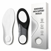 Semelles orthopédiques pour hommes et femmes, soutien de la voûte plantaire, soulagement de la fasciite plantaire, talonnette profonde, absorption des chocs