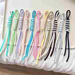 Wholesale Nylon Braided Rope Keychain Fashion Color Car Keys <b>Bag</b> Charm Lanyard DIY Accessories - Product Image 3