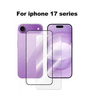 ฟิล์มกันรอยพรีเมียมแบบกำหนดเองสำหรับ iPhone 17 ซีรีส์ ป้องกันการแตกสองชั้น ความแข็ง 9H กระจกนิรภัยพร้อมกรอบติดตั้งง่าย - Product Image 4