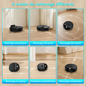 <span class=keywords><strong>Aspiradora</strong></span> Robótica Automática para Oficina, Gran Potencia de Succión de 3500 Pa, <span class=keywords><strong>Aspiradora</strong></span> y Fregadora Eléctrica con Batería - Product Image 6