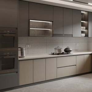 Laque complète de revêtement en poudre pour intérieur, emballage plat de luxe, armoire de cuisine automatique intelligente, design moderne - Product Image 1