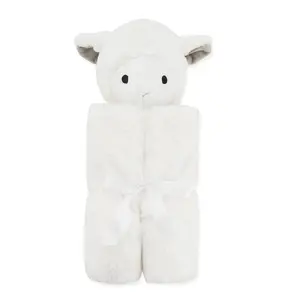 Soft Stuffed Animal Security Swaddle Blanket Lovey Animal Unisex Toy Newborns Baby Plush Throw Blankets