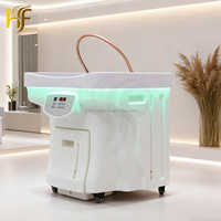 Meubles de salon de beauté, lit de massage pour le lavage des cheveux, équipement de spa capillaire japonais portable, chaise de shampooing mobile, lavabo