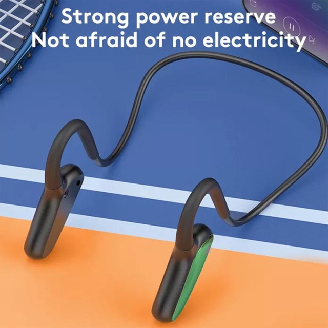 M-D8 Wireless Earphones  5.2 Bone Conduction Headset Portable Open Ear Headphones for Music Running Cycling and Fitness