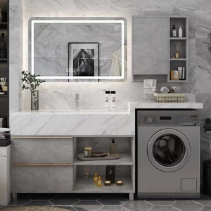 Saving Space Furniture Apartment Washing Machine Laundry Sink Bathroom Cabinet Vanity - Product Image 3