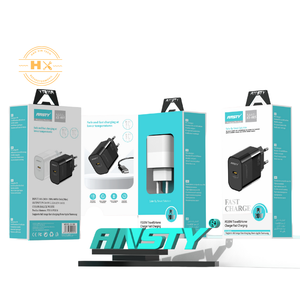 Cargador Rápido Ansty AY-005 de 20W con Cable C-C, Color Negro - Product Image 1