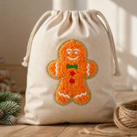 Patchs en chenille personnalisés de Noël en gros, appliques à paillettes thermocollantes pour vêtements d'enfants, pulls et sacs