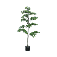 Arbre artificiel Camélia H130CM en soie PE, écologique, pour décoration intérieure et extérieure, mariages, Noël, Nouvel An, Pâques
