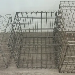 Gabion tedarikçisi 3.0mm 2x1x1m 9x11cm gabion DIY gabion sepeti \/gabion kutusu tel çit \/gabyon tel örgü fiyat ISO fabrika